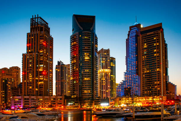 istock Nightlife in Dubai Marina. UAE. November 16, 2012 1565799094