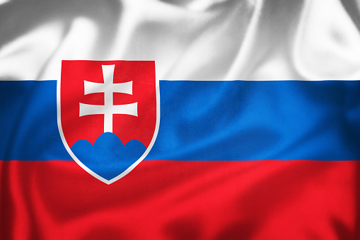 Grunge 3D illustration of Slovakia flag, concept of Slovakia
