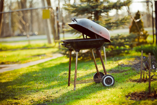 Barbecue grill in the garden