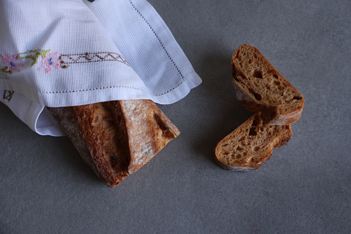 Wholegrain rye bread loaf