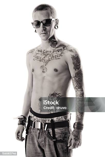 Young Male With Tattoos Stock Photo - Download Image Now - Men, Showing  Off, Tattoo - iStock