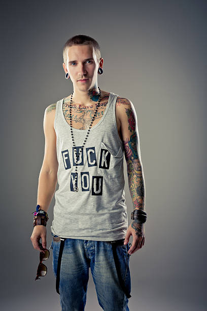 istock Young male with tattoos 156583842
