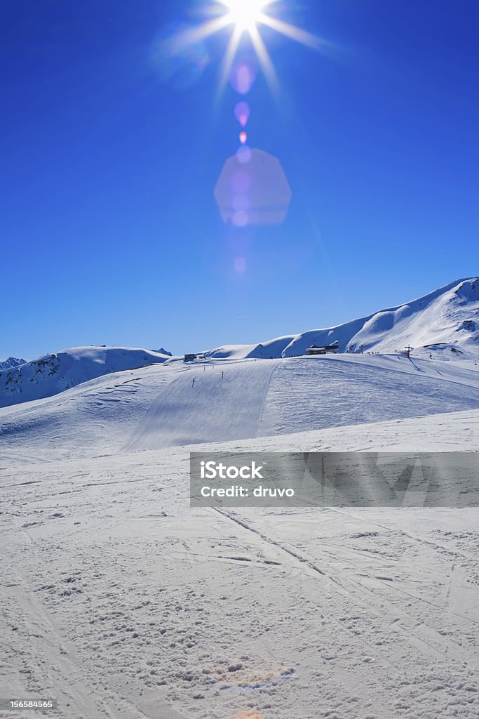 Sonne über italienischen Alpen - Lizenzfrei Abenteuer Stock-Foto