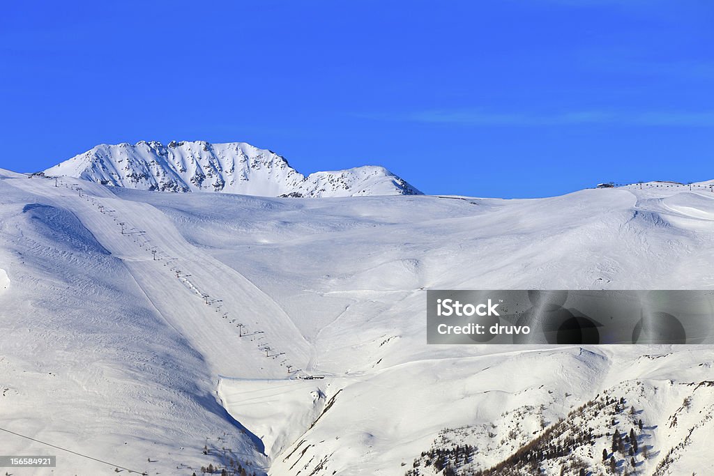 Estância de Esqui - Royalty-free Alpes Europeus Foto de stock