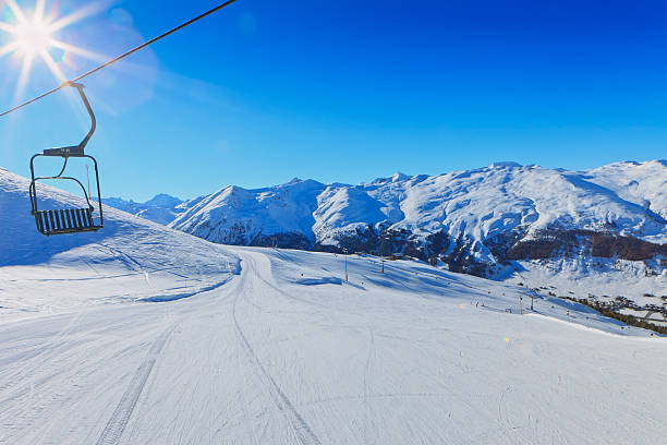 스키리조트 - powder snow ski ski track track 뉴스 사진 이미지