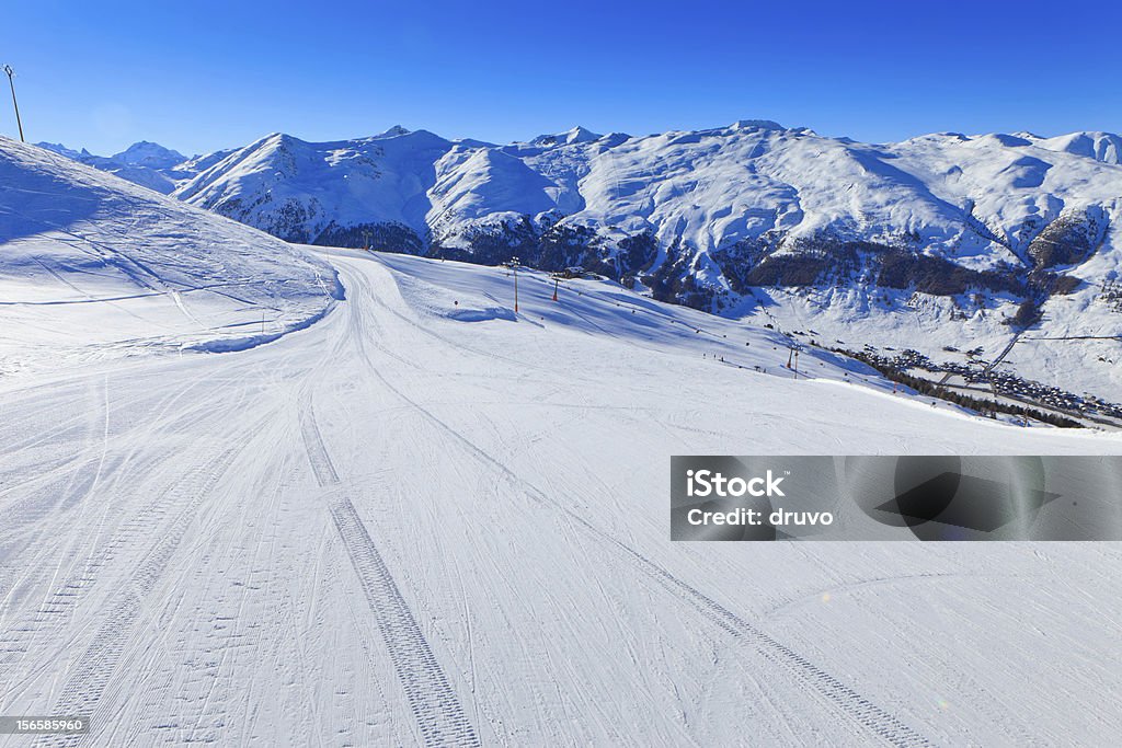 Estância de Esqui - Royalty-free Alpes Europeus Foto de stock