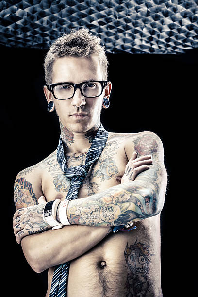 istock Young male with tattoos 156589405