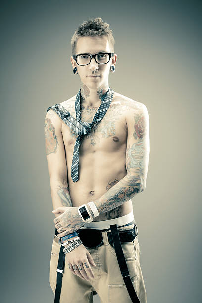 istock Young male with tattoos 156589531