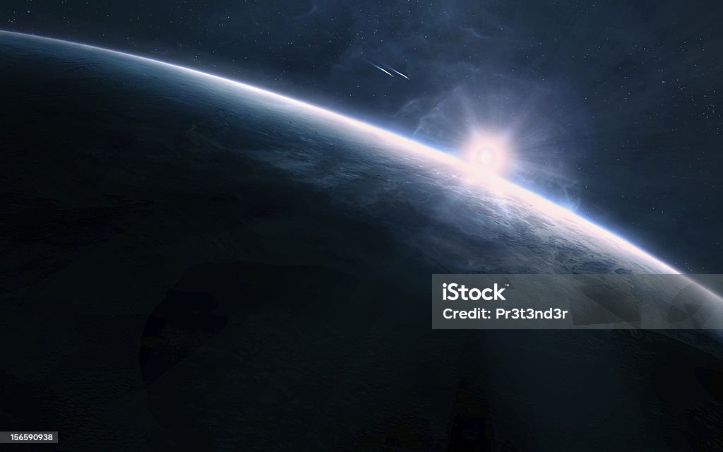 Amanecer en el espacio - Foto de stock de Espacio exterior libre de derechos