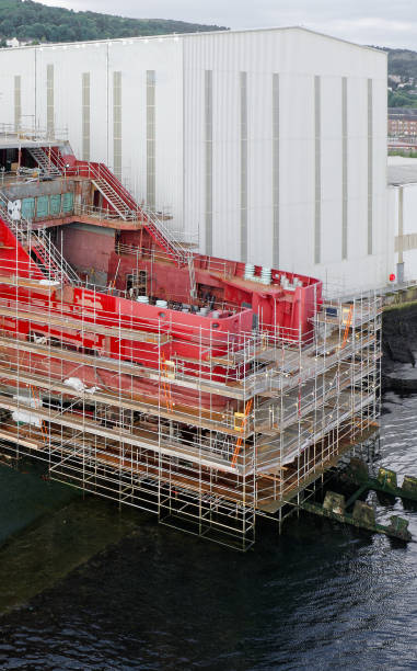 istock New ferry in construction in ship yard at Port Glasgow 1565920333