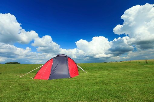 Tent in a campsite