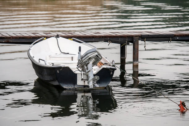 istock boat moored at the pier 1565940979