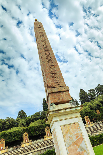 Obelisk in Boboli Gardens, Florence, Italy
