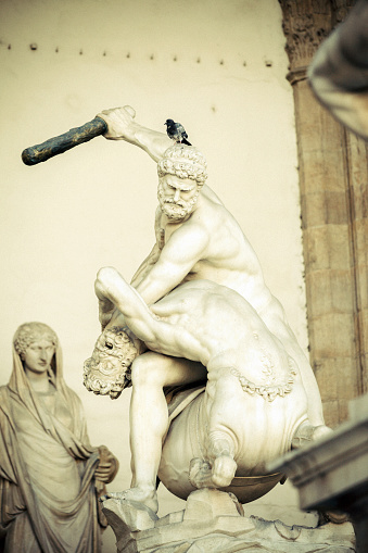 Hercules Killing a Centaur, Piazza della Signoria, Florence, Italy.