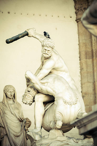 Hercules Killing a Centaur Hercules Killing a Centaur, Piazza della Signoria, Florence, Italy. hercules florence italy muscular build statue stock pictures, royalty-free photos & images