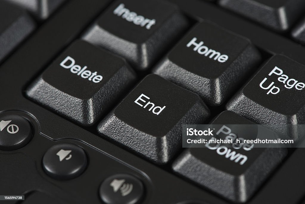 Final teclado chave - Foto de stock de Tecla End royalty-free