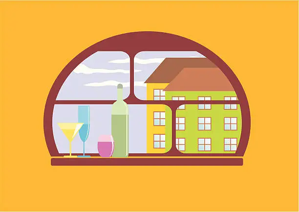 Vector illustration of Window