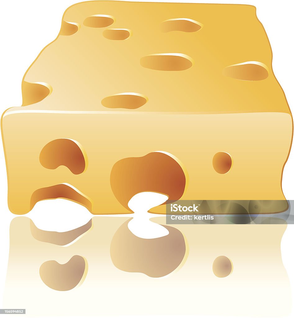Vettore formaggio per il mouse - arte vettoriale royalty-free di Emmentaler