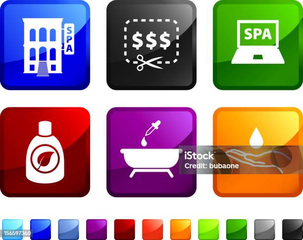 Spa Und Bewertungen Lizenzfreie Vektor Iconset Stock Vektor Art und mehr Bilder von Ausverkauf - Ausverkauf, Außenaufnahme von Gebäuden, Badewanne