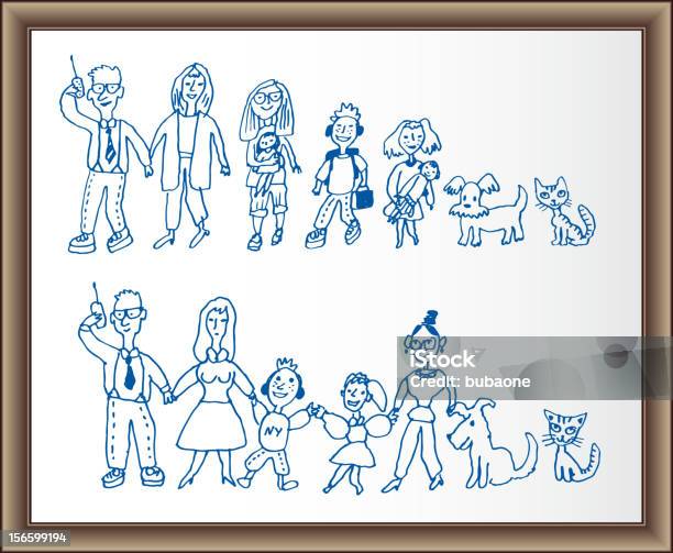 Ilustración de Minivan Familia y más Vectores Libres de Derechos de Azul - Azul, Dibujo, Pizarra blanca
