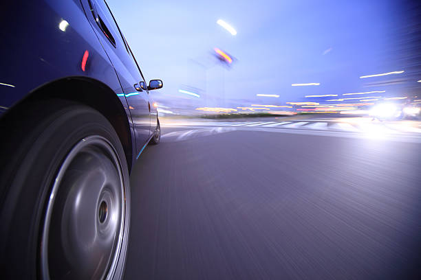 istock Driving in the sunset city. 156601523