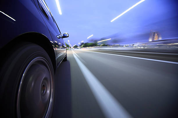 istock Driving in the sunset city. 156601554