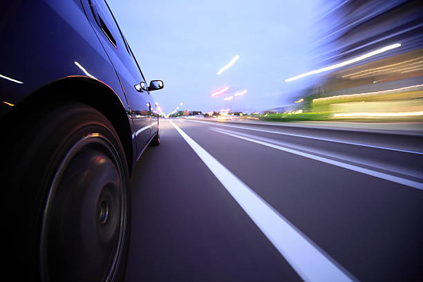 istock Driving in the sunset city. 156601703