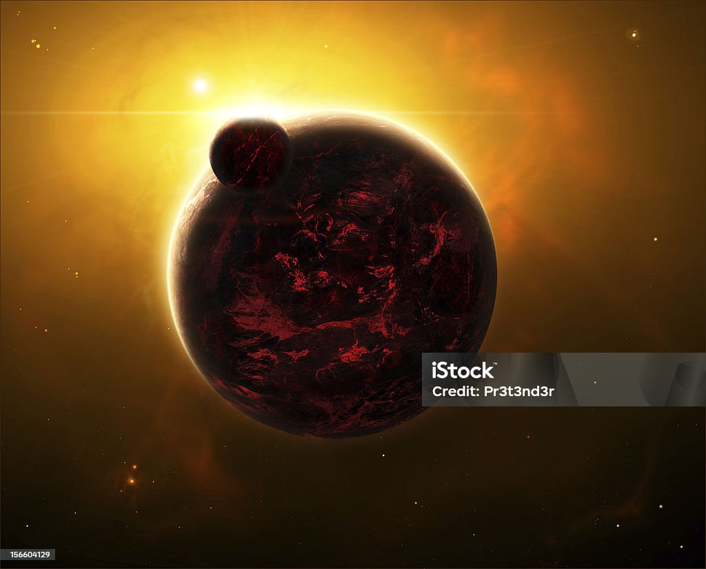 Wulkan Planeta - Zbiór zdjęć royalty-free (Przestrzeń kosmiczna)