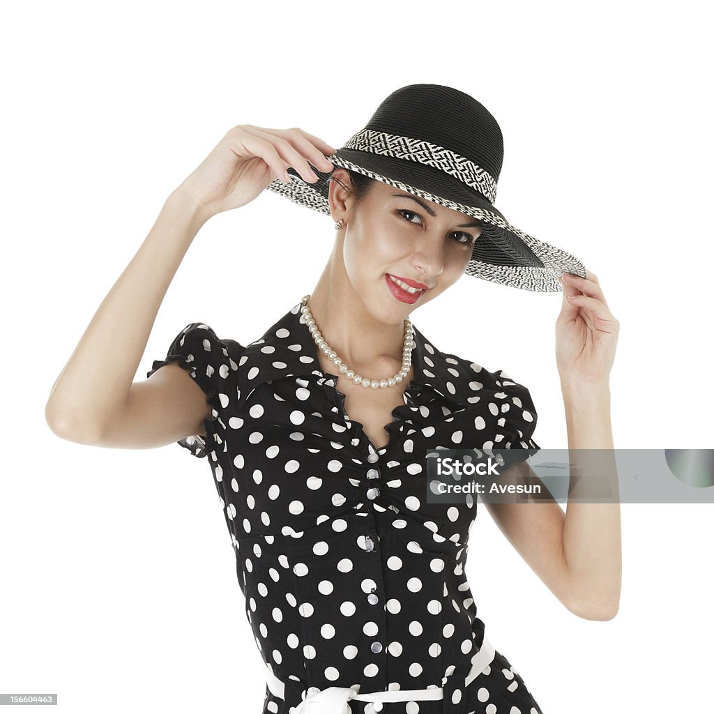 Jovem Menina de Chapéu - Royalty-free Adulto Foto de stock