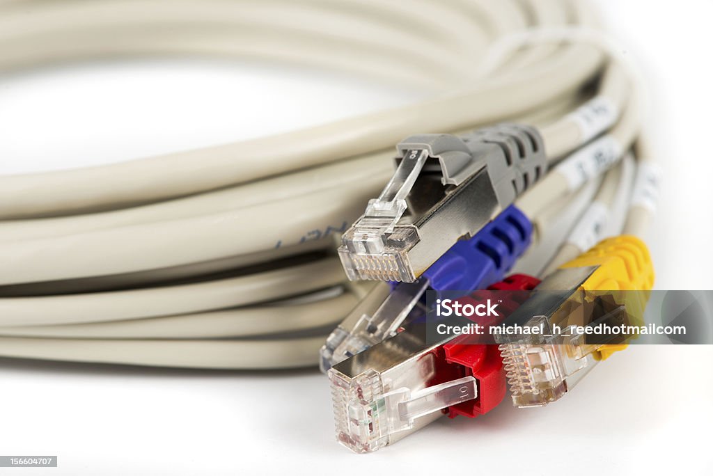 Pack de câbles de réseau - Photo de Connexion libre de droits