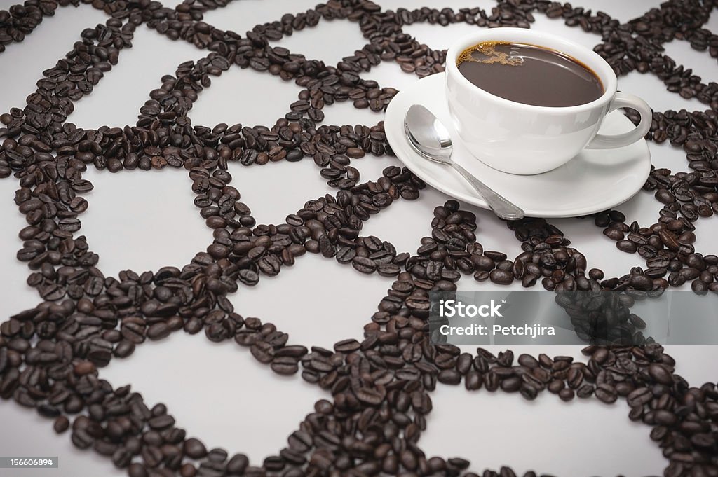 Attrazione di caffè - Foto stock royalty-free di Bianco
