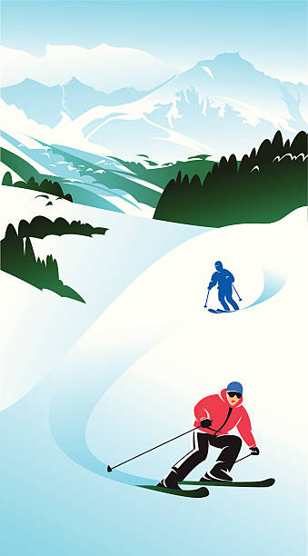 Winter Winter vacation and enjoy skiing in such a blazing suns tag apres ski stock illustrations