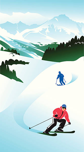 Winter Winter vacation and enjoy skiing in such a blazing suns tag kids snow suits stock illustrations