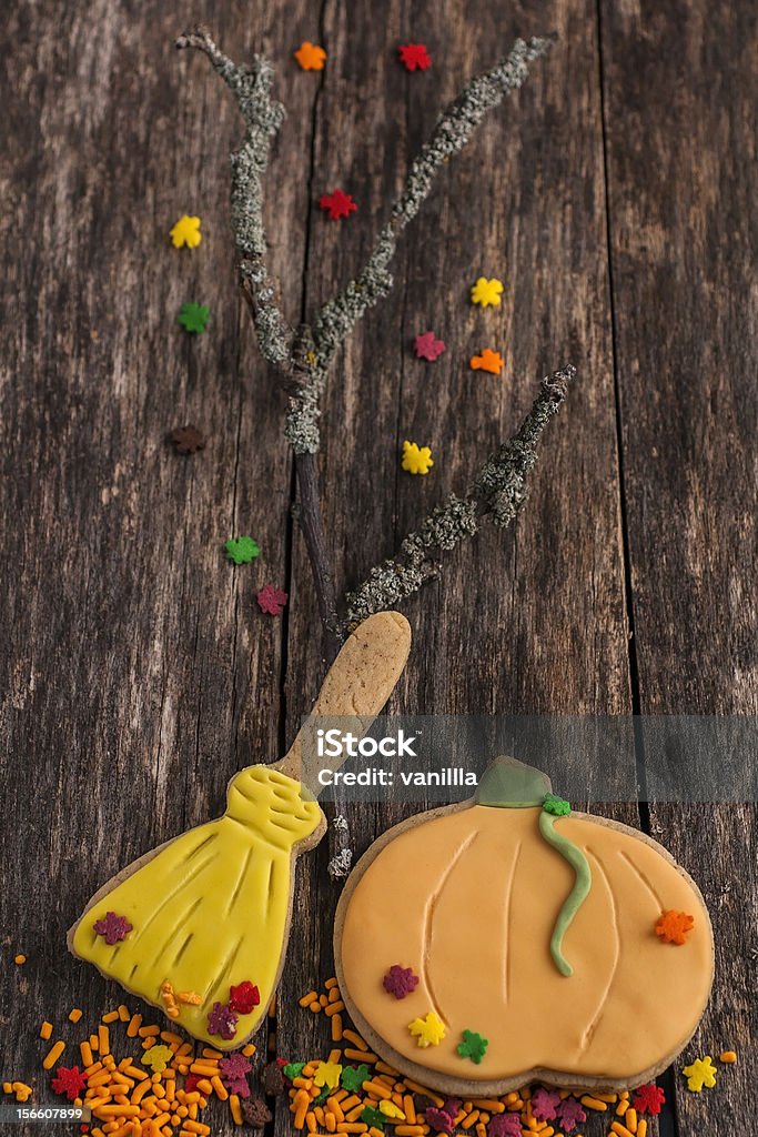 Jesień pliki cookie na Halloween - Zbiór zdjęć royalty-free (Ciasteczko)