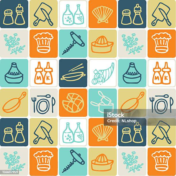 Ilustración de Cocinar A Cuadros y más Vectores Libres de Derechos de Aceite para cocinar - Aceite para cocinar, Cazuela, Cocina - Estructura de edificio