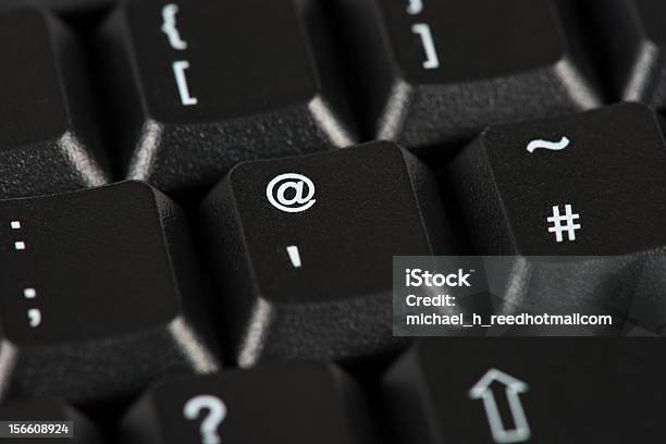 Photo libre de droit de Noir Clavier Key banque d'images et plus d'images libres de droit de Arobase - Arobase, Clavier d'ordinateur, Clavier numérique