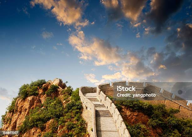 Grande Muraglia Cinese - Fotografie stock e altre immagini di Ambientazione esterna - Ambientazione esterna, Antico - Condizione, Asia