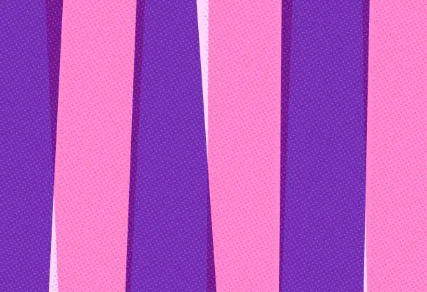 Vector illustration of Pink retro pop striped background illustration