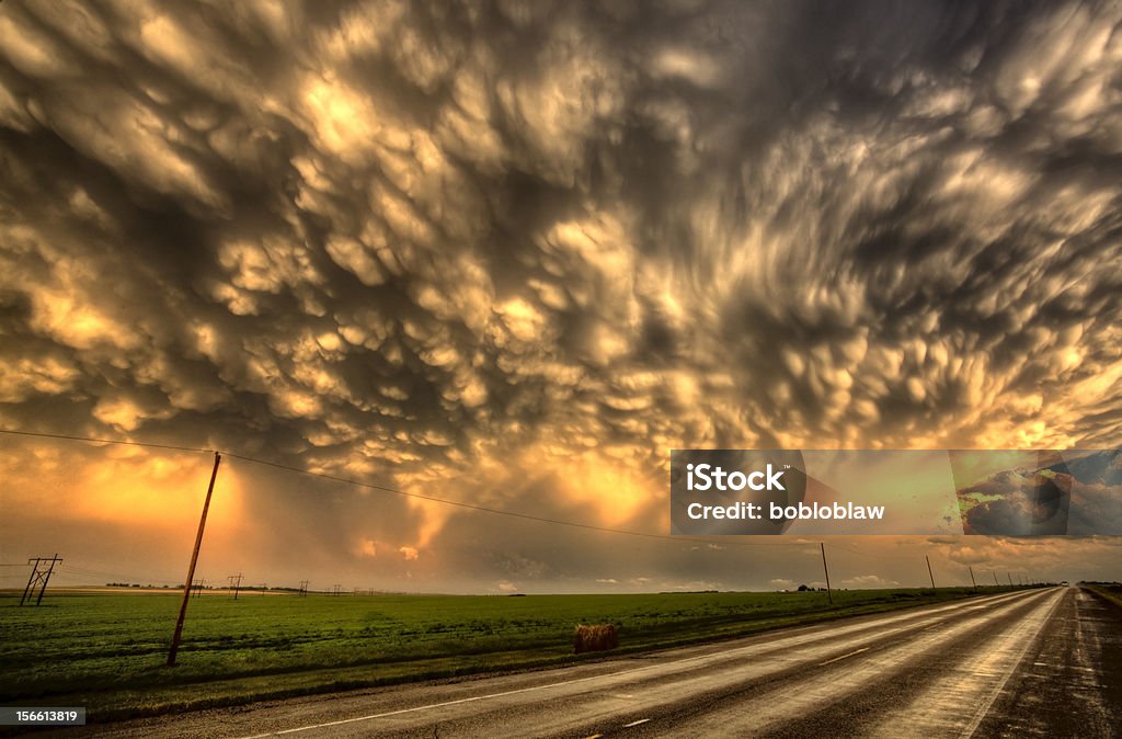 Storm Clouds Saskatchewan Storm Clouds Saskatchewan mammatus formation Weyburn Canada Beauty In Nature Stock Photo