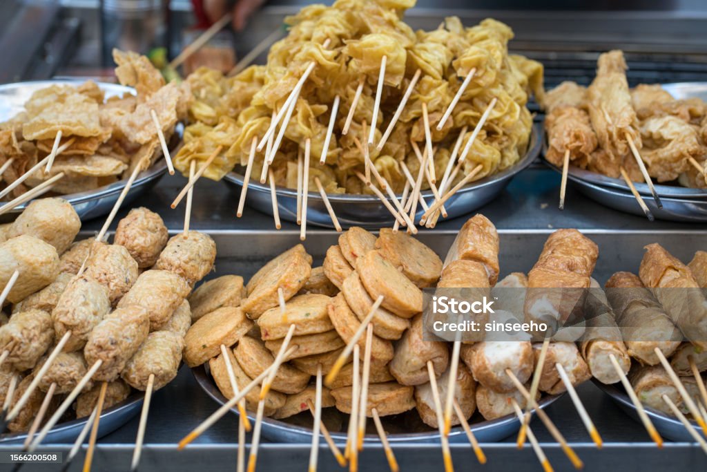 Asian Street Food Lok Lok Stock Photo - Download Image Now - Asian Food