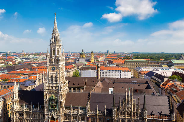 istock Aerial view of Munich, Germany 1566215317