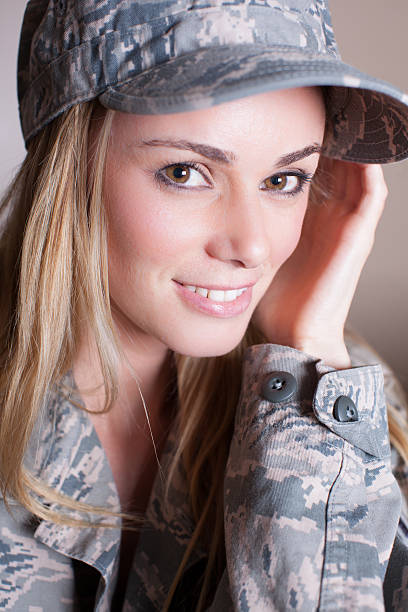 istock Pretty Camouflage woman 156623562