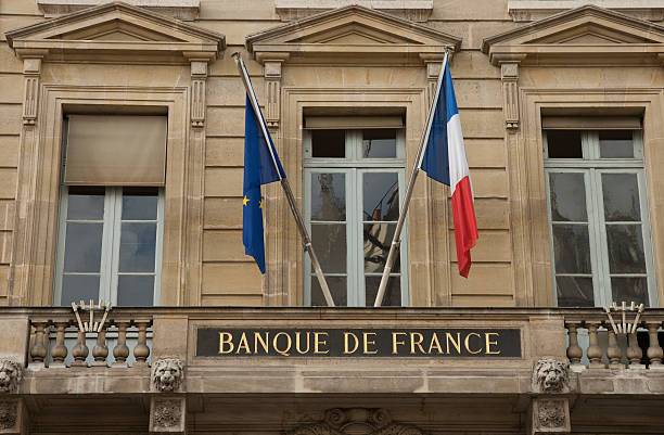 Bank of France stock photo