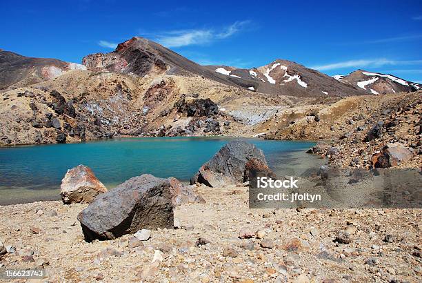 Photo libre de droit de Emerald Lakes Du Parc National De Tongariro Nouvellezélande banque d'images et plus d'images libres de droit de Bleu