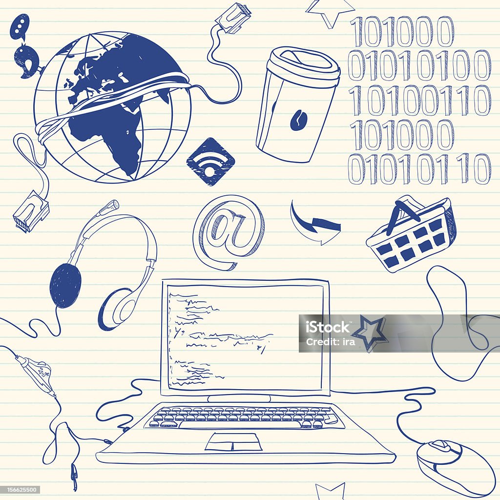 Java Coder Doodles Programmer Stuff Doodles Stock Illustration - Download Image Now ...