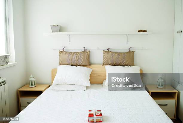 I Have A Gift For You On The Bed Stock Photo - Download Image Now - Apartment, Authority, Bed - Furniture