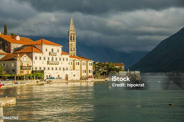 Photo libre de droit de Perast Monténégro banque d'images et plus d'images libres de droit de Baie - Eau - Baie - Eau, Bâtiment vu de l'extérieur, Europe