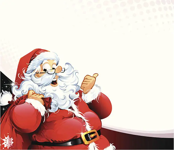 Vector illustration of Santa Claus