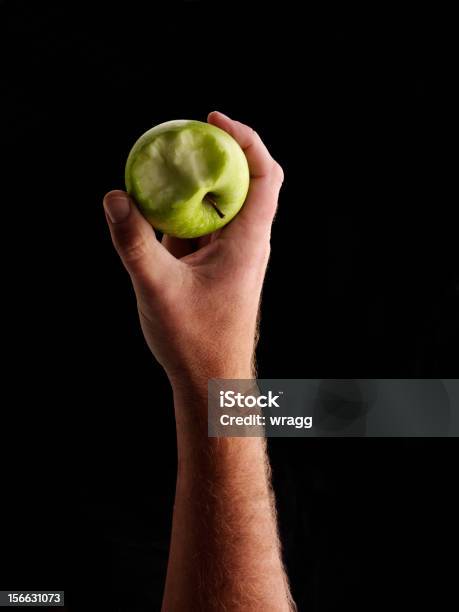 Take A Bite Stock Photo - Download Image Now - Apple - Fruit, Black Background, Eaten