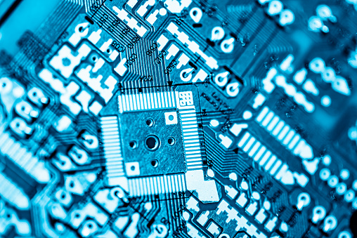 Abstract,close up of Mainboard Electronic background.\n(logic board,cpu motherboard,circuit,system board,mobo)